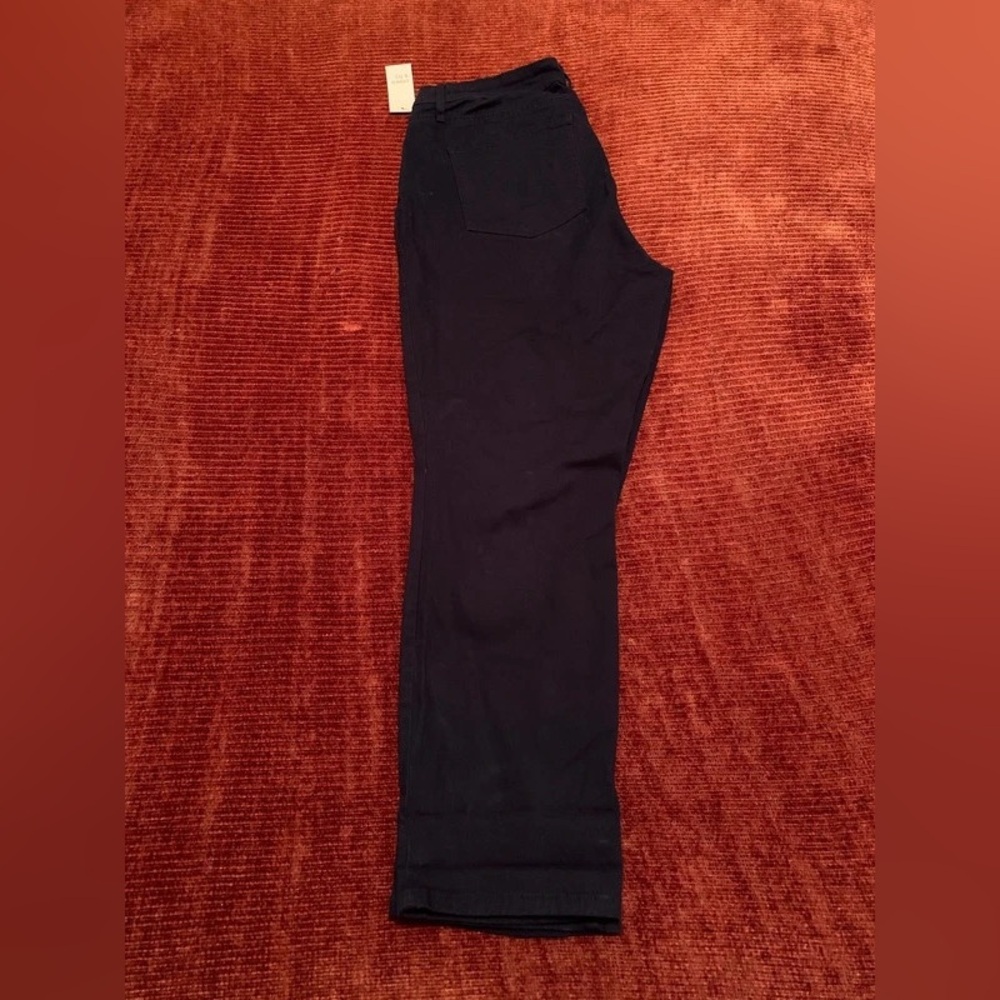 Navy-Blue Straight Leg Pants